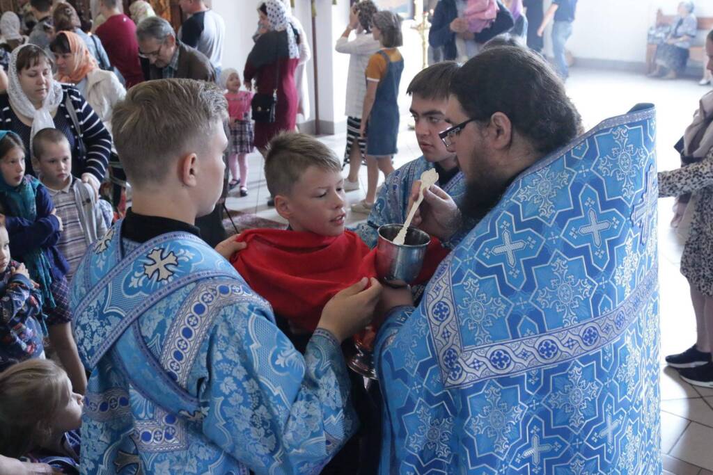 Божественная литургия в Неделю 11-ю по Пятидесятнице в Вознесенском кафедральном соборе г. Касимова