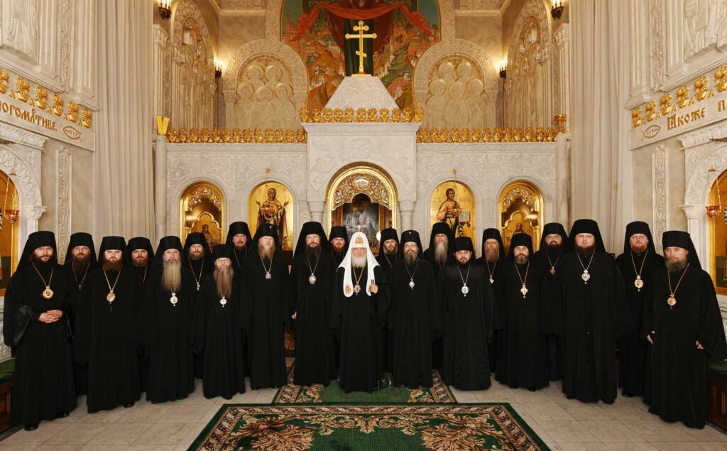 Святейший Патриарх Кирилл встретился со слушателями курсов повышения квалификации для новопоставленных архиереев Русской Православной Церкви
