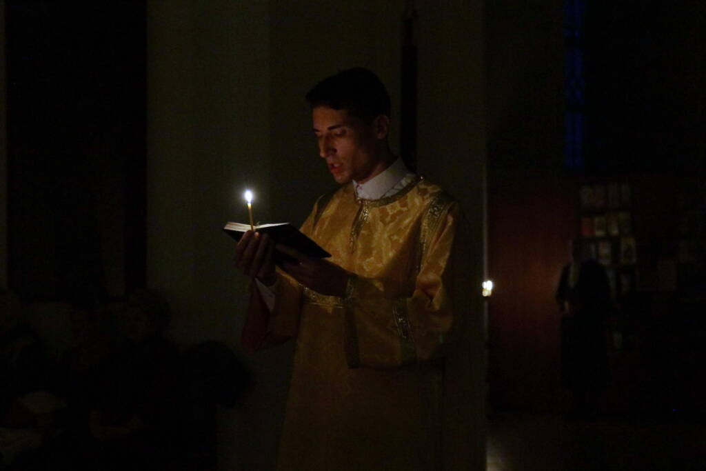 Всенощное бдение в канун Недели 19-й по Пятидесятнице в Вознесенском кафедральном соборе г. Касимова