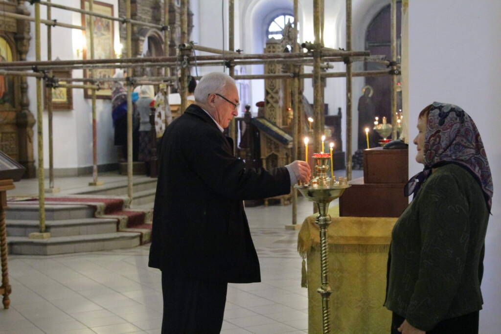 День памяти священномученика Матфия Касимовского в Вознесенском кафедральном соборе г. Касимова.