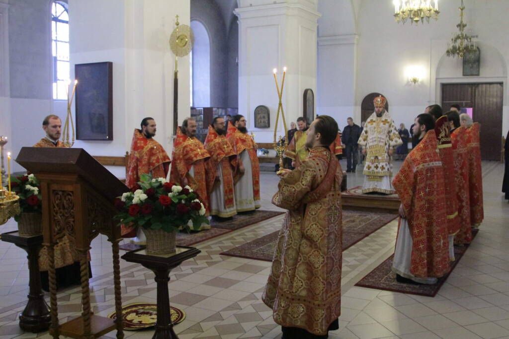 День памяти священномученика Матфия Касимовского в Вознесенском кафедральном соборе г. Касимова.