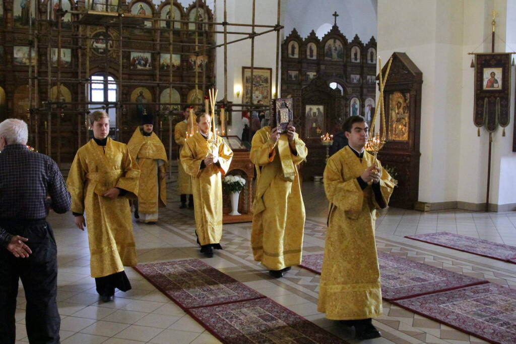 Божественная литургия в Неделю 23-ю по Пятидесятнице в Вознесенском кафедральном соборе г. Касимова.