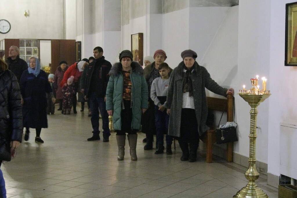 Всенощное бдение в канун праздника Введение во храм Пресвятой Богородицы в Вознесенском кафедральном соборе г. Касимова.