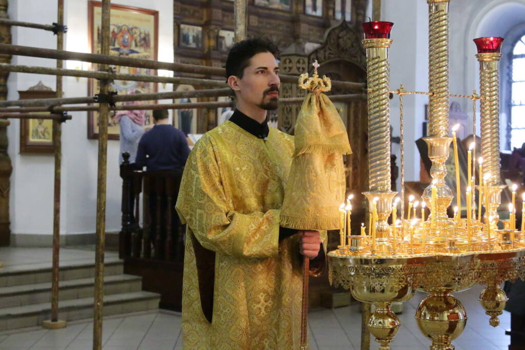 Божественная литургия в Неделю 29-ю по Пятидесятнице, перед Рождеством Христовым в Вознесенском кафедральном соборе города Касимова