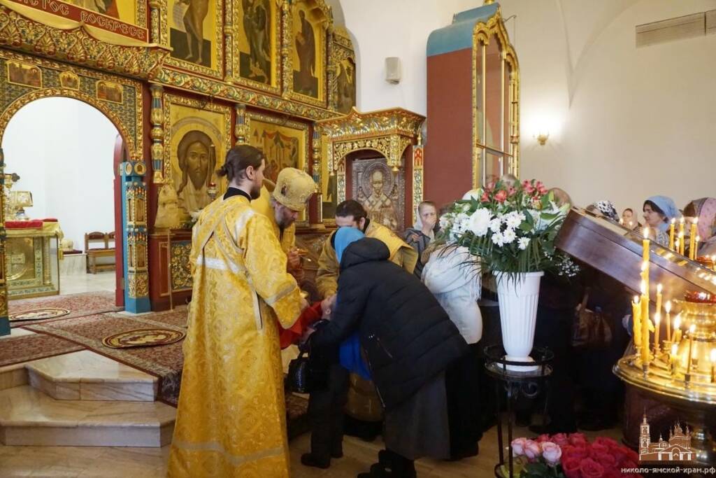 Преосвященный епископ Василий совершил Божественную литургию в Николо-Ямском храме г. Рязани по случаю 100-летия со дня преставления блаженной Любови Рязанской