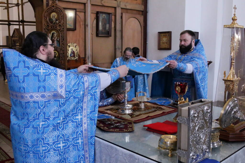 Божественная литургия в Неделю о блудном сыне в Вознесенском кафедральном соборе