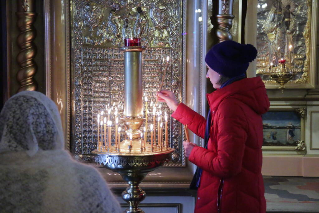 Божественная литургия в Никольском храме г. Касимова в Неделю мясопустную, о Страшном суде