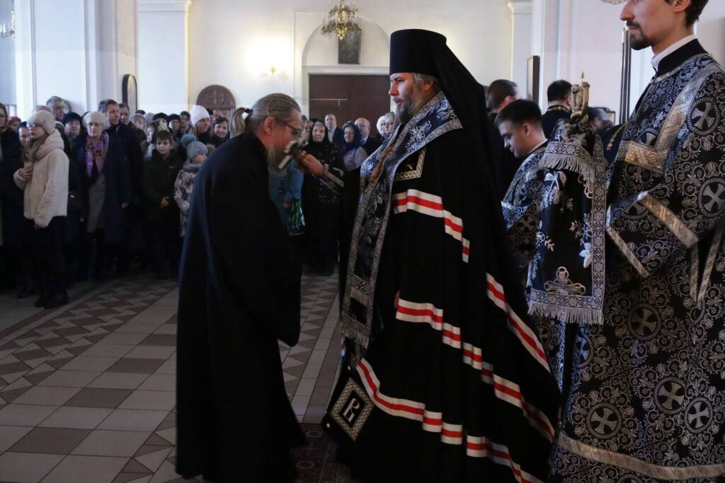 Чин прощения в Вознесенском кафедральном соборе города Касимова