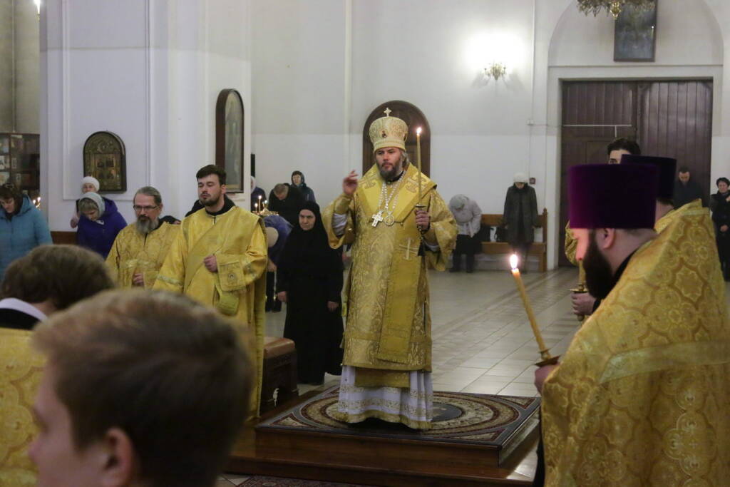 Всенощное бдение в канун Недели 1-й Великого поста Торжества Православия в Вознесенском кафедральном соборе