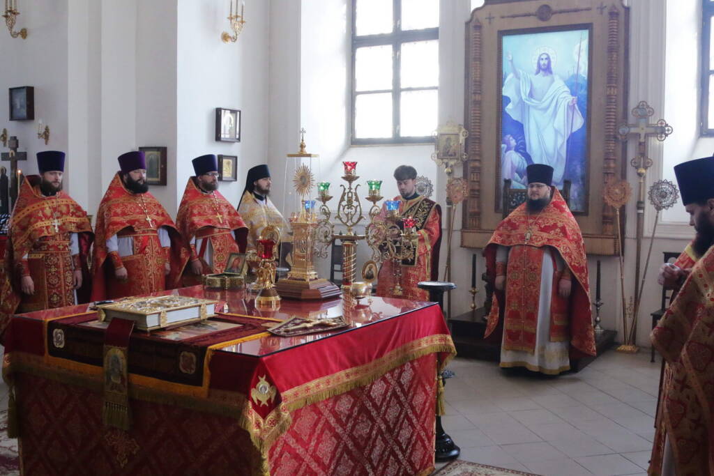 Соборное богослужение в день памяти Собора Касимовских святых Вознесенском кафедральном соборе г. Касимова