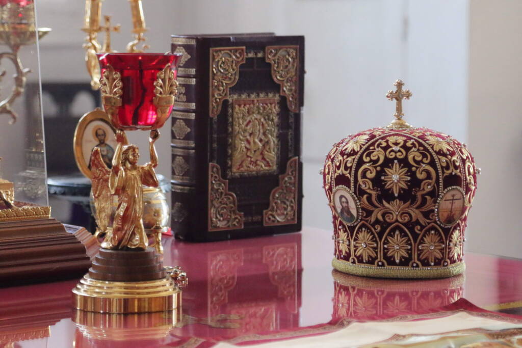 Божественная литургия в Неделю 3-ю по Пасхе, святых жен-мироносиц в Вознесенском кафедральном соборе г. Касимова.