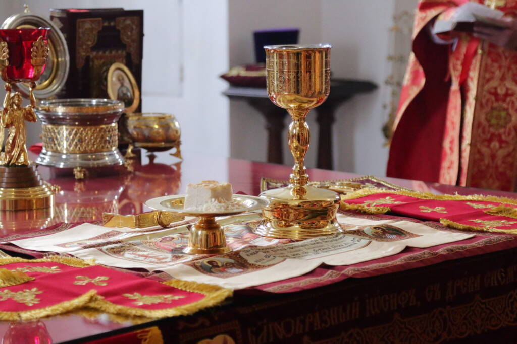 Божественная литургия в Неделю 6-ю по Пасхе, о слепом в Вознесенском кафедральном соборе города Касимова