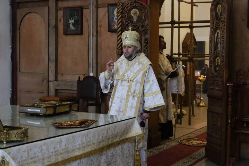 Богослужение в канун праздника Вознесения Господня в Вознесенском кафедральном соборе города Касимова