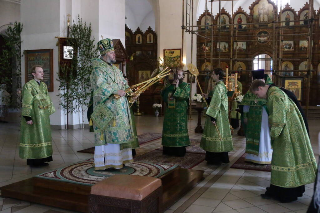 День Святого Духа в Вознесенском кафедральном соборе города Касимова