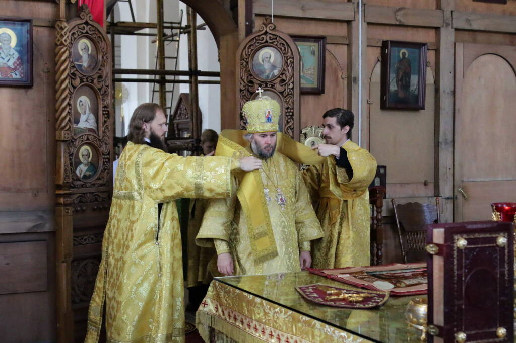 Божественная литургия в Неделю 10-ю по Пятидесятнице в Вознесенском кафедральном соборе города Касимова