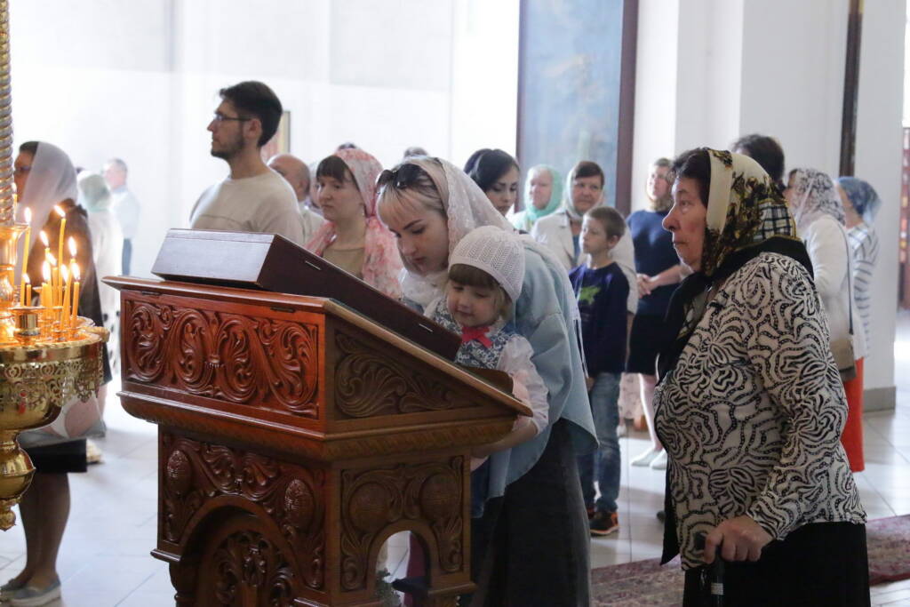 Божественная литургия в Неделю 11-ю по Пятидесятнице в Вознесенском кафедральном соборе города Касимова