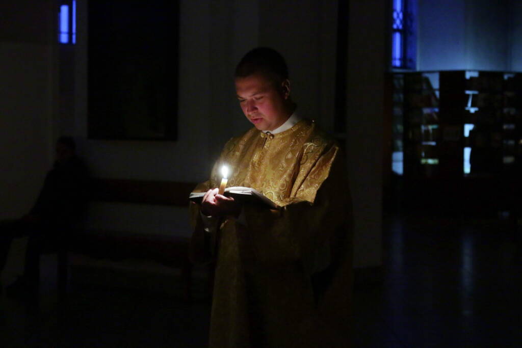Всенощное бдение в канун Недели 19-й по Пятидесятнице в Вознесенском кафедральном соборе города Касимова