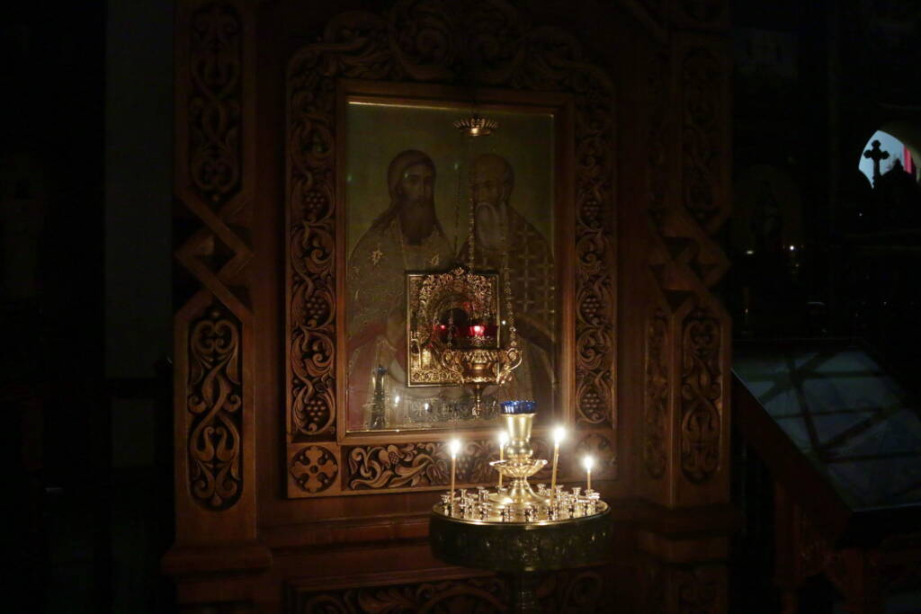 Всенощное бдение в канун Недели 19-й по Пятидесятнице в Вознесенском кафедральном соборе города Касимова
