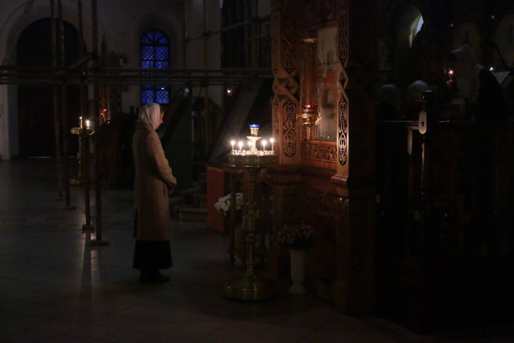 Всенощное бдение в канун Недели 20-й по Пятидесятнице в Вознесенском кафедральном соборе города Касимова