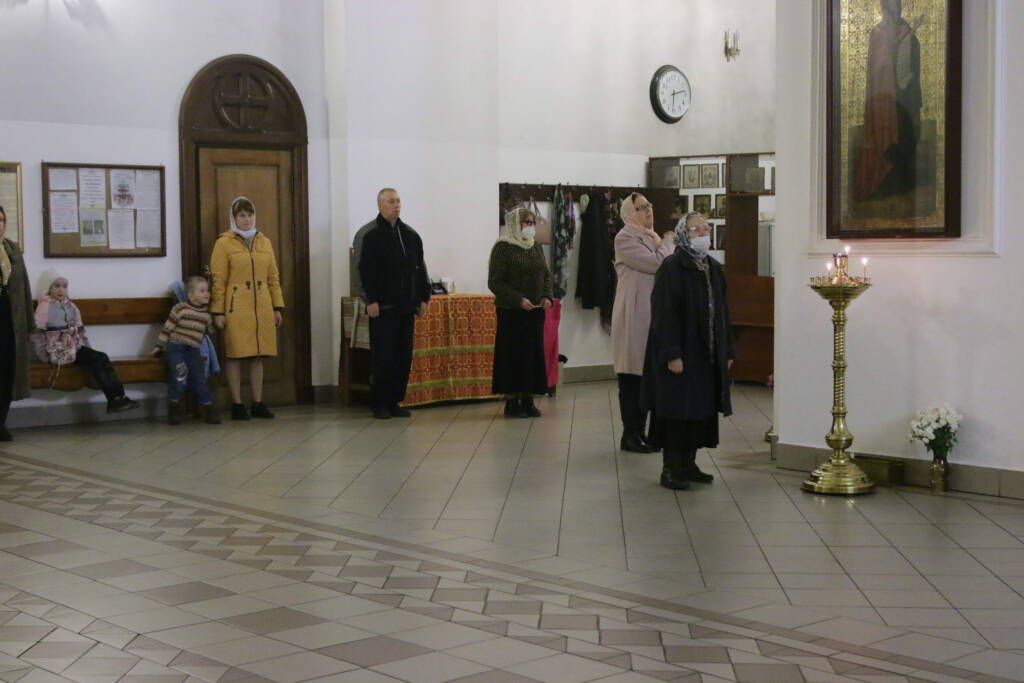 Всенощное бдение в канун Недели 20-й по Пятидесятнице в Вознесенском кафедральном соборе города Касимова