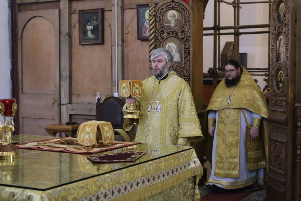 Божественная литургия в Неделю 20-ю по Пятидесятнице в Вознесенском кафедральном соборе города Касимова
