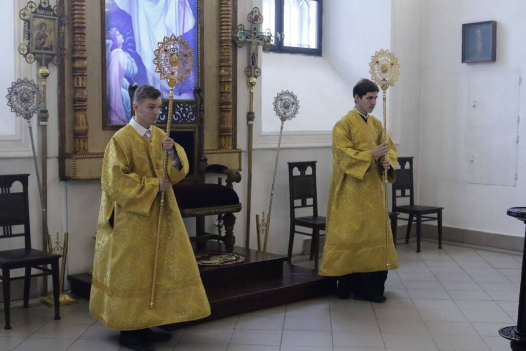 Божественная литургия в Неделю 20-ю по Пятидесятнице в Вознесенском кафедральном соборе города Касимова