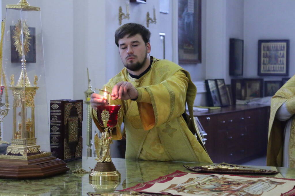 Божественная литургия в Неделю 25-ю по Пятидесятнице в Вознесенском кафедральном соборе города Касимова