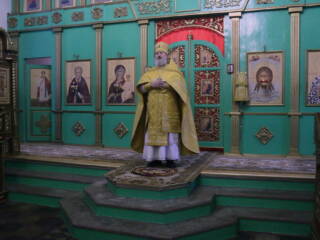 Божественная Литургия в день памяти священноисповедника Сергия, пресвитера Касимовского в Троицком храме г. Касимова