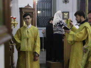 Молебен на новолетие в Вознесенском кафедральном соборе города Касимова