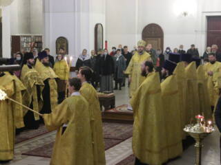 Молебен на новолетие в Вознесенском кафедральном соборе города Касимова