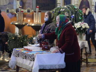 Божественная Литургия на отдание праздника Рождества Христова в Троицком храме рабочего поселка Тума Клепиковского района