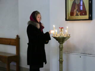 Божественная Литургия в Неделю 32-ю по Пятидесятнице, перед Богоявлением в Вознесенском Кафедральном соборе города Касимова