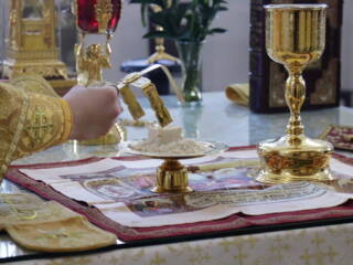 Божественная Литургия в Неделю 32-ю по Пятидесятнице, перед Богоявлением в Вознесенском Кафедральном соборе города Касимова