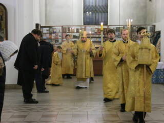 Всенощное бдение в канун Недели 33-й по Пятидесятнице, по Богоявлении в Вознесенском кафедральном соборе города Касимова