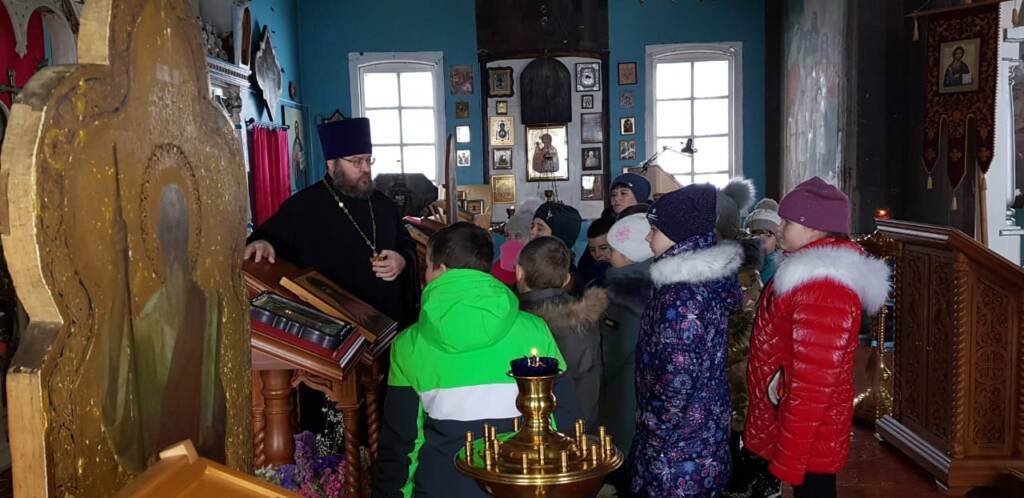 В церкви Вознесения Господня р.п. Пителино состоялся открытый урок по предмету "Основы православной культуры"