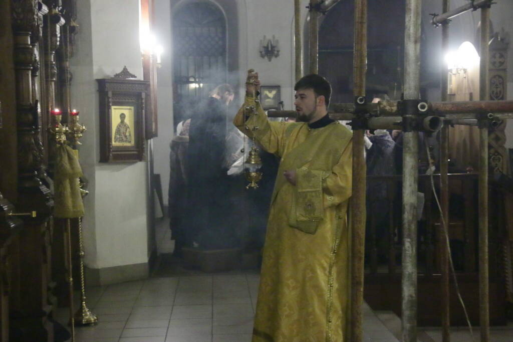Всенощное бдение в канун Недели 37-й по Пятидесятнице в Вознесенском кафедральном соборе города Касимова