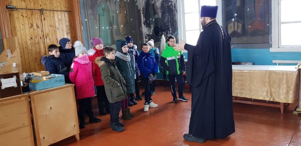 В церкви Вознесения Господня р.п. Пителино состоялся открытый урок по предмету "Основы православной культуры"