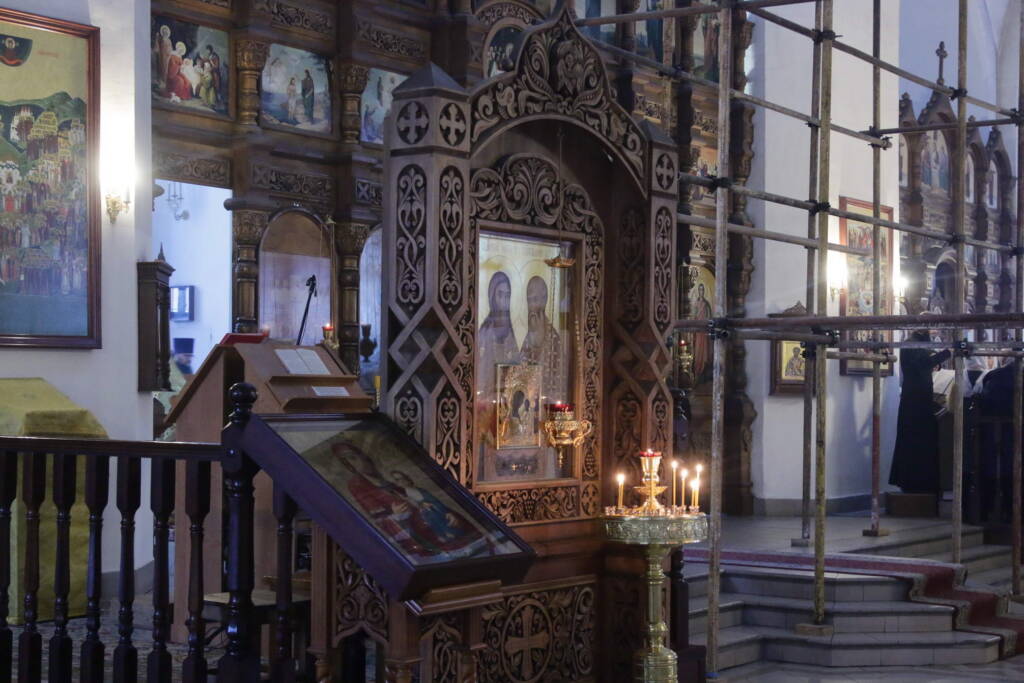 Всенощное бдение в канун Недели мясопустной, о Страшном Суде в Вознесенском Кафедральном соборе города Касимова
