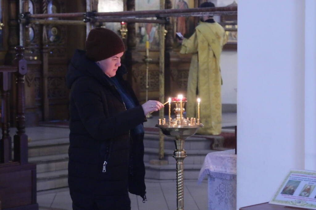 Всенощное бдение в канун Недели мясопустной, о Страшном Суде в Вознесенском Кафедральном соборе города Касимова