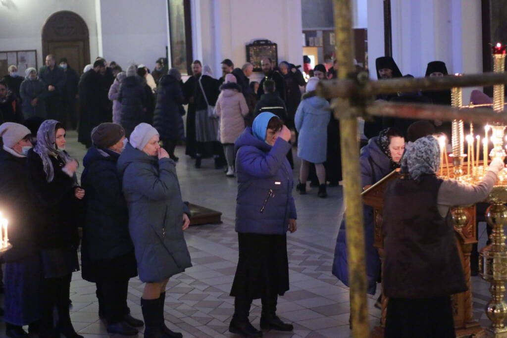 Чин прощения в Вознесенском Кафедральном соборе города Касимова