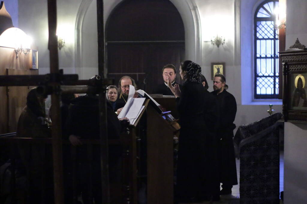 Чин прощения в Вознесенском Кафедральном соборе города Касимова