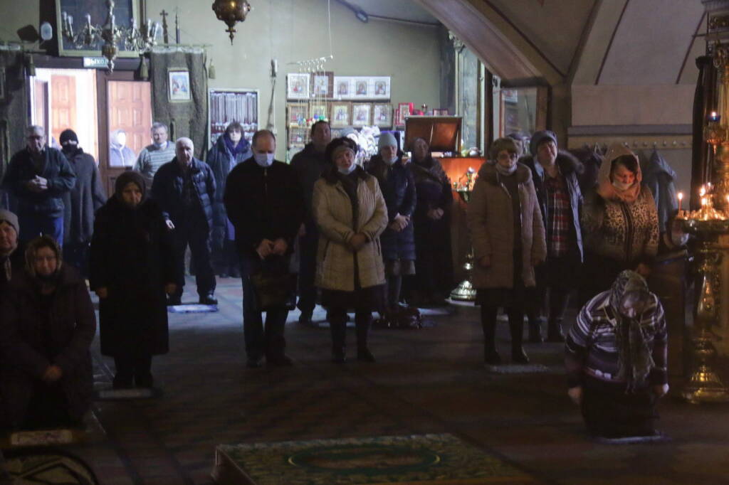 Литургия Преждеосвященных Даров в Никольском храме города Касимова в среду первой седмицы Великого Поста