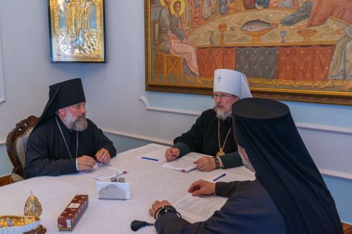 Преосвященнейший епископ Василий принял участие в Архиерейском совете Рязанской митрополии