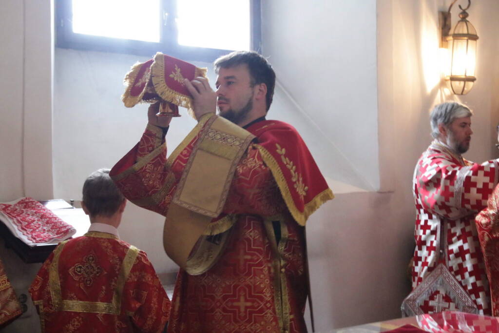 Божественная Литургия в Неделю 6-ю по Пасхе, о слепом в Вознесенском Кафедральном соборе города Касимова