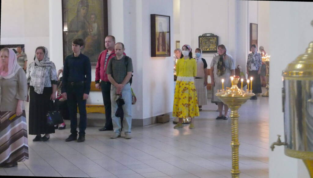 Божественная Литургия в Неделю 9-ю по Пятидесятнице в Вознесенском Кафедральном соборе города Касимова