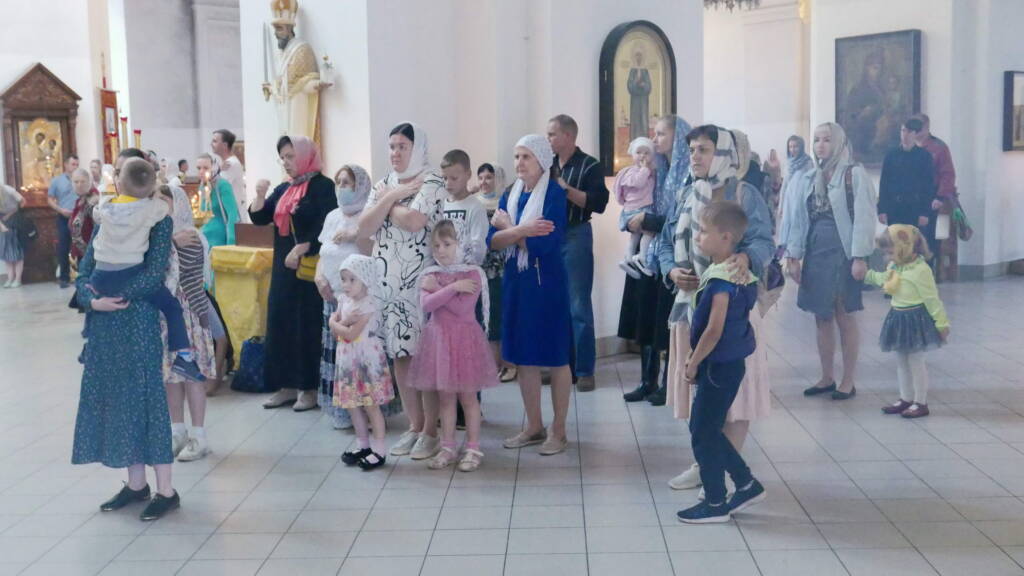 Божественная Литургия в Неделю 9-ю по Пятидесятнице в Вознесенском Кафедральном соборе города Касимова