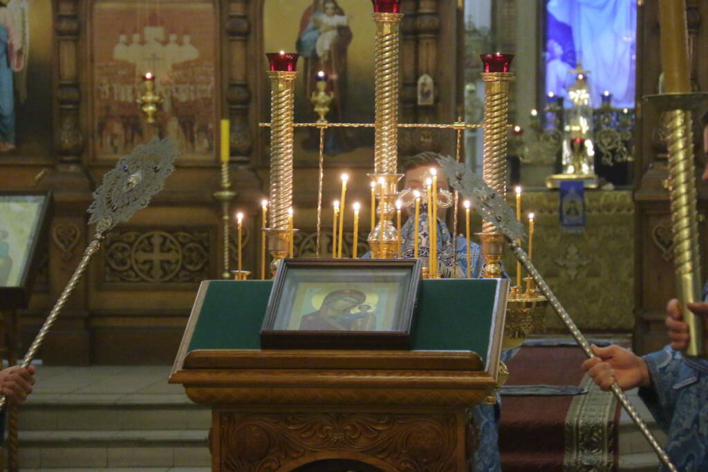 Всенощное бдение в канун празднования Казанской иконы Божией Матери в Вознесенском Кафедральном соборе города Касимова
