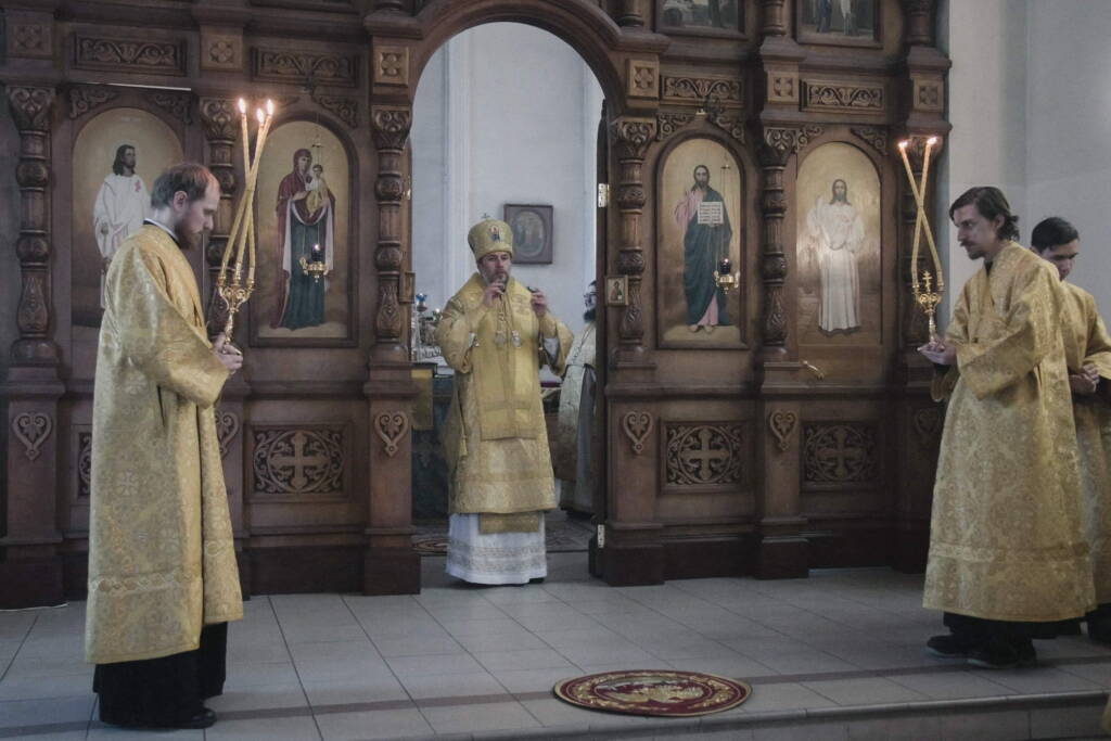 Божественная Литургия в Неделю 25-ю по Пятидесятнице в Вознесенском Кафедральном соборе города Касимова