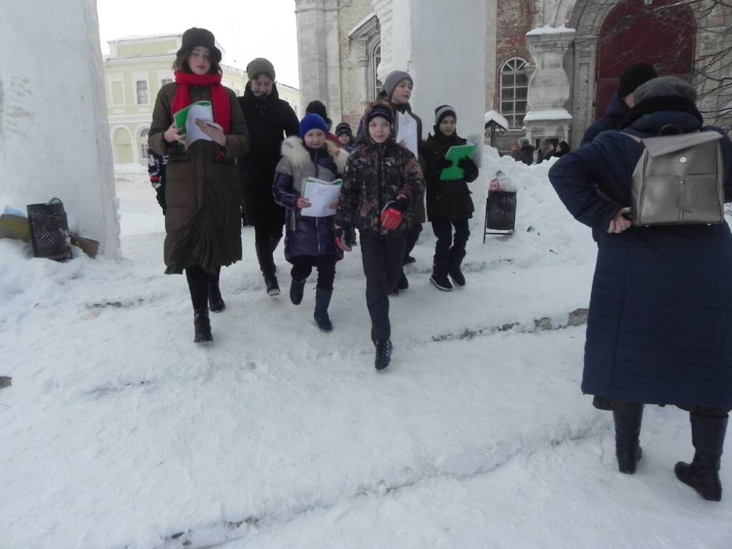 Молодёжным отделом Касимовской епархии был организован Рождественский флешмоб