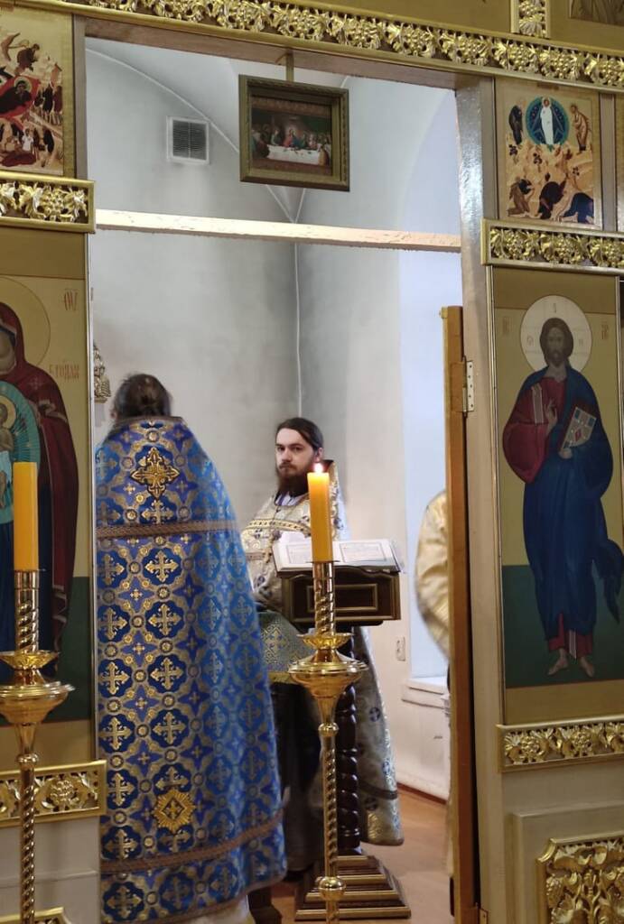 Божественная Литургия в Троицком храме г. Касимова в день памяти иконы Божией Матери «Взыскание погибших»